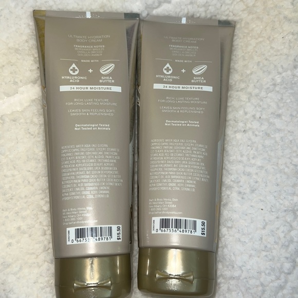 BBW 2pc CREAMS Golden Ocean Pearl - Picture 2 of 2